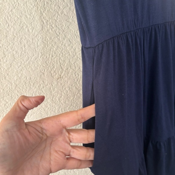 Casual Tiered Dress with Pockets V Neck Ruffle Dress Size Large - Picture 5 of 12